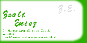 zsolt enisz business card